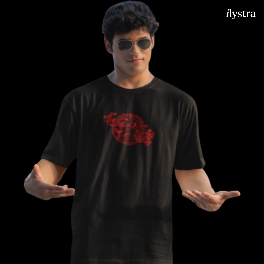 Dragon Emblem Oversized Tee