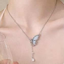 Chic Butterfly Tassel Necklace