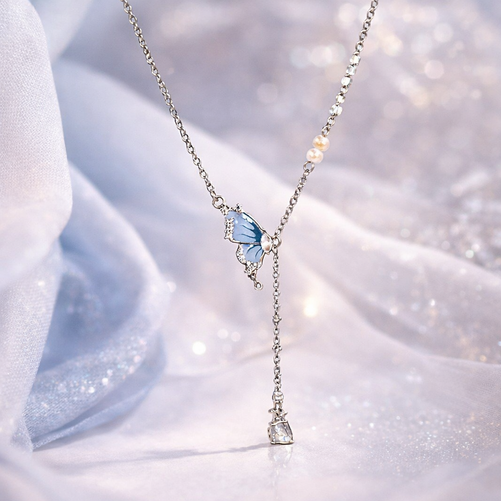 Chic Butterfly Tassel Necklace