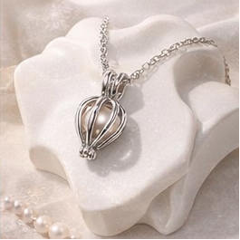 Freshwater Shell Canned Oyster Ocean Love Real Pearl Necklace Set